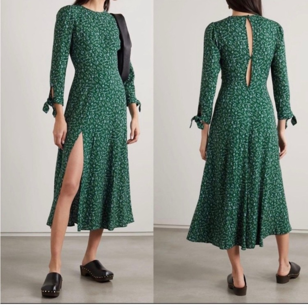 Reformation Zelda Long Tie Sleeve
Midi Dress in Rosemarie Floral Size 0